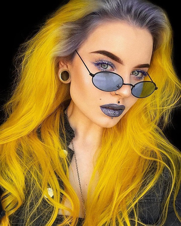 Yellow Hair Color Idea
