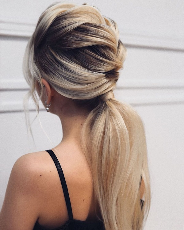 Blonde with Dark Roots Braid for Special Occasions