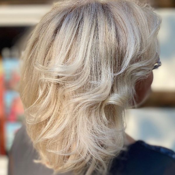 white chocolate hair color for older women
