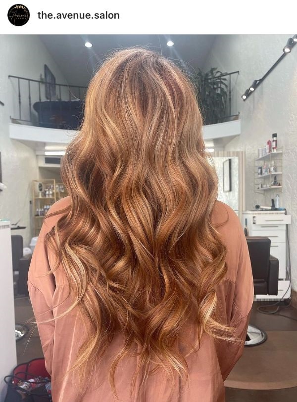 pumpkin spice hair curled