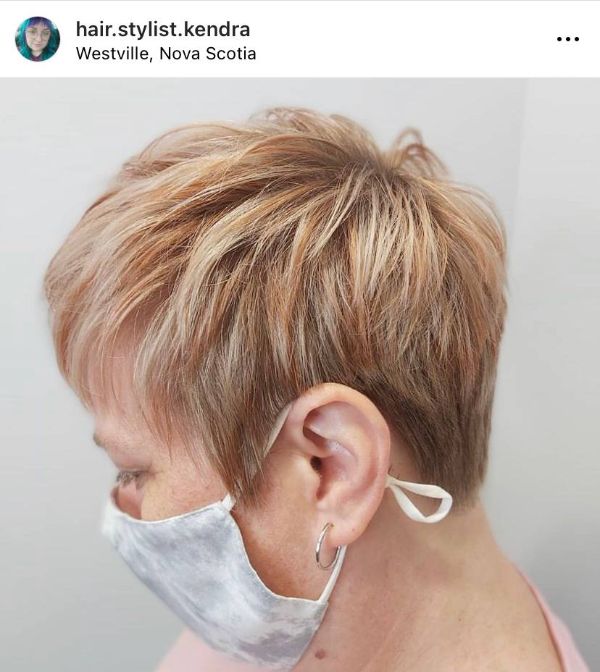 frosted hair women over 50