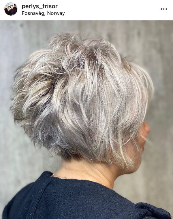 stacked haircuts for women over 50