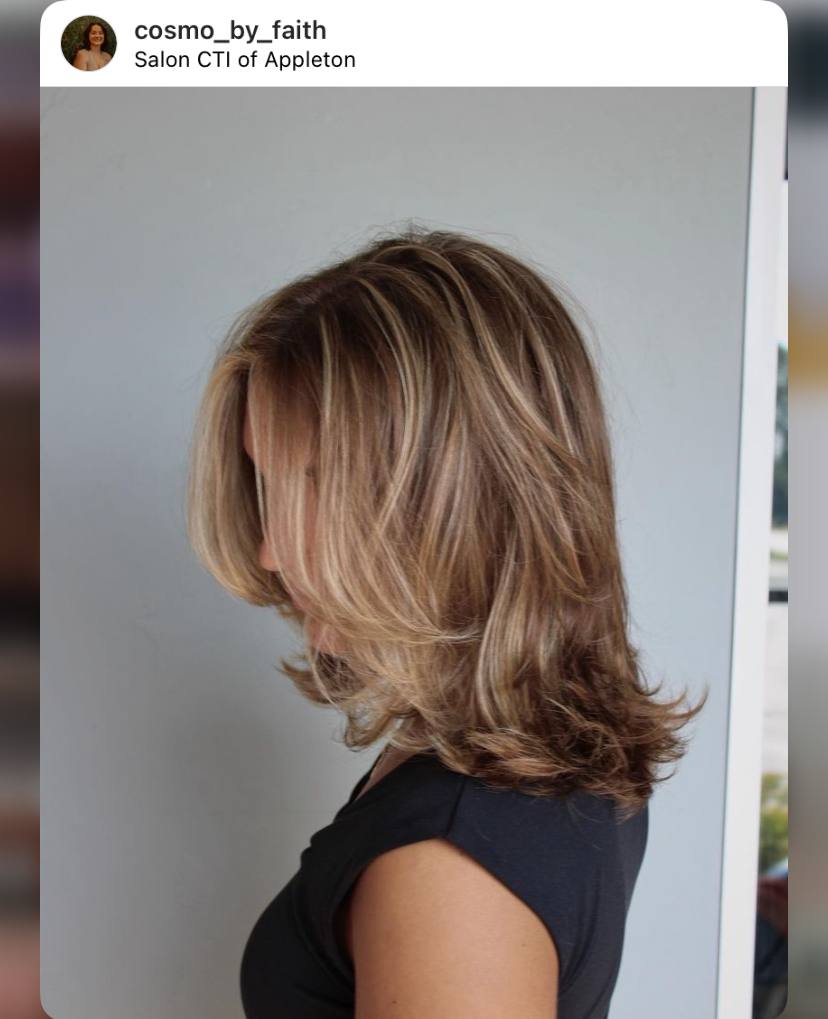 Mid-Length Cut with Highlights