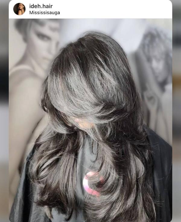 black shade butterfly style hair