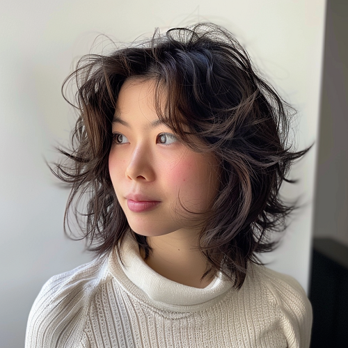 Asian Short Butterfly Cut