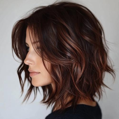 Medium  Layered Long Bob