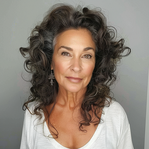 Curly shag woman over 50