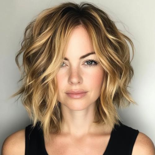 Medium Layered Textured Bob