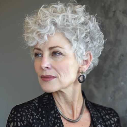 Tapered Curls for Women over 60