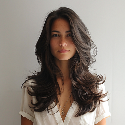 Long Layered Brunette Locks