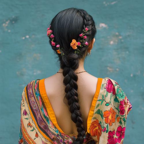 Creative Mexican braids featuring detailed patterns and vibrant colors