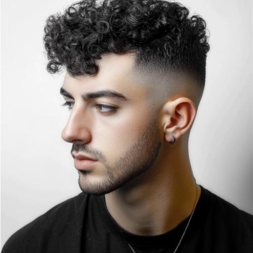 curly alpaca haircut for men