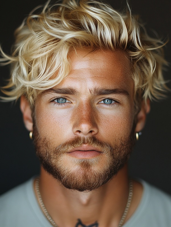 blonde mens hair