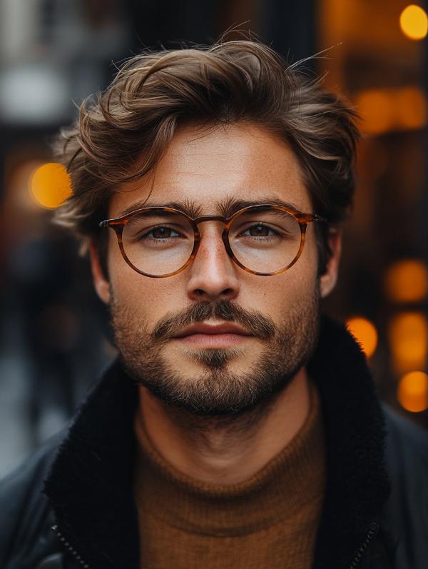 haircuts for men with glasses